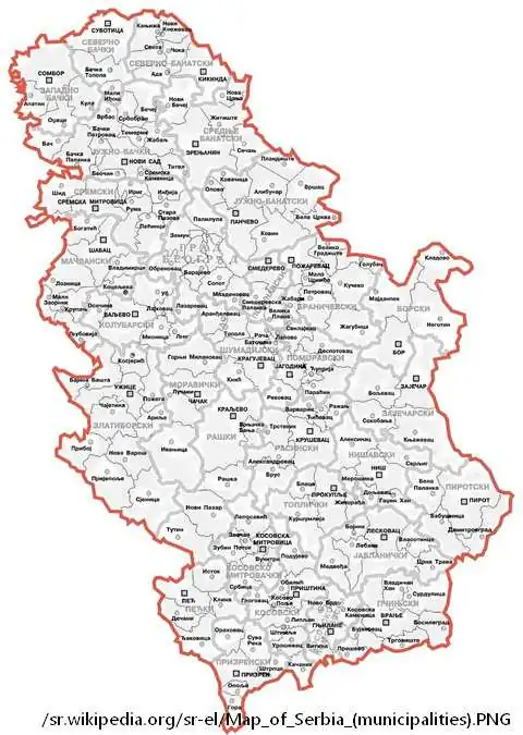 karta srbije sa gradovima