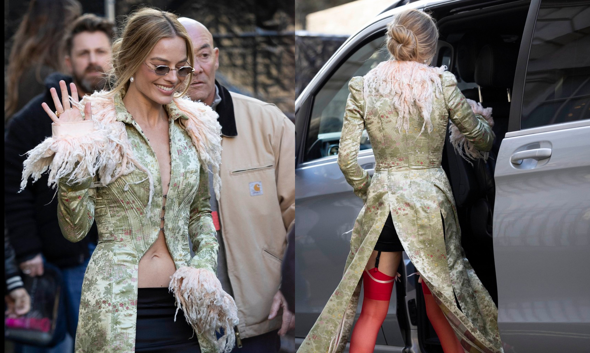 Margot Robbie u najhrabrijem izdanju dosad: Ispod kaputa samo crvene halterice i minica