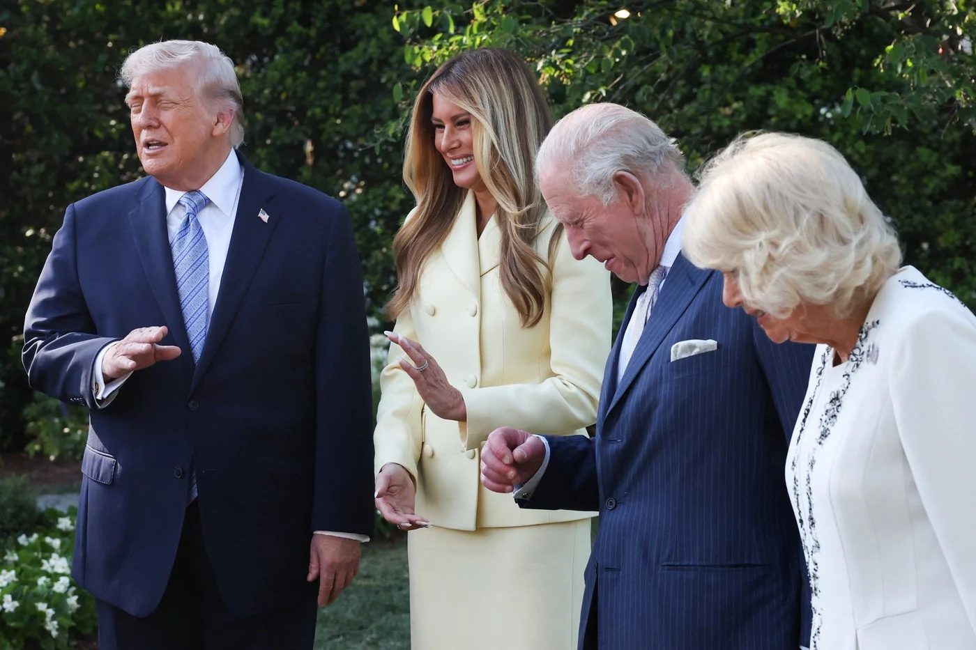 Melania je Charlesa i Camillu dočekala u hit boji prošle sezone