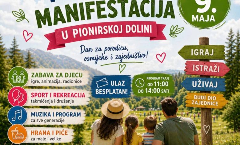 U subotu, 9. maja u Pionirskoj dolini je novi dan za pamćenje