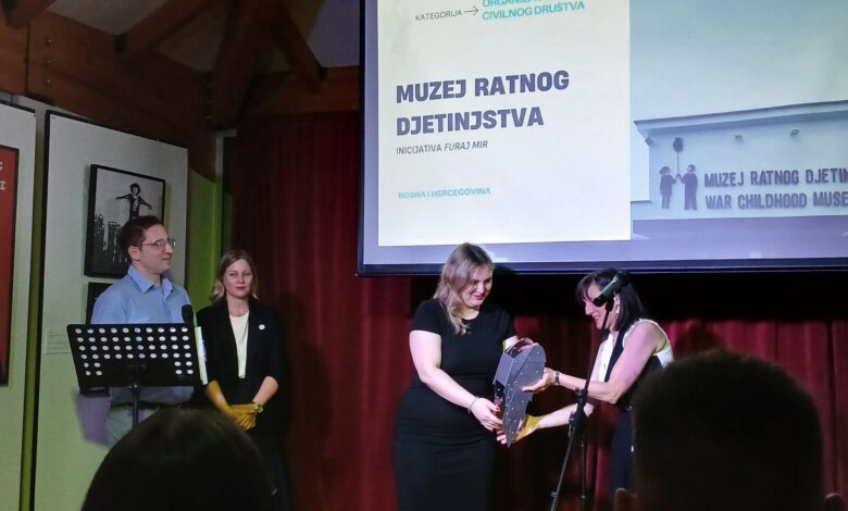 Muzej ratnog djetinjstva dobitnik regionalne nagrade za program “Furaj mir”