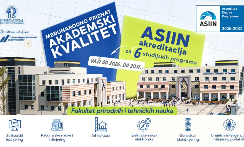 Šest studijskih programa IUS-a dobilo prestižnu njemačku ASIIN akreditaciju