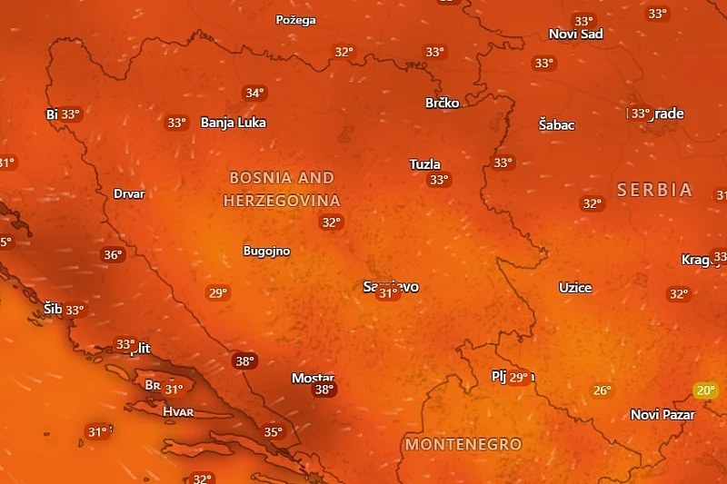 Poljoprivreda ispašta: Toplotni val uzrokuje velike probleme u BiH, početak augusta najtopliji od 2017. godine