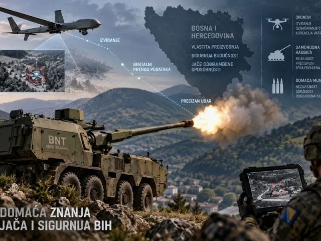 Samohodna haubica BNT: Razvoj povezan s dronovima