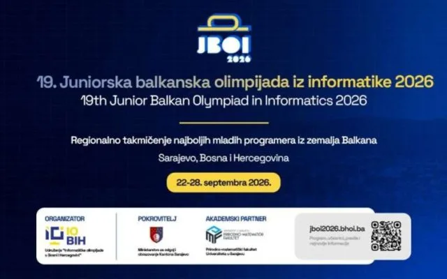 Sarajevo domaćin mladim informatičarima iz 13 država: Počinje JBOI 2026
