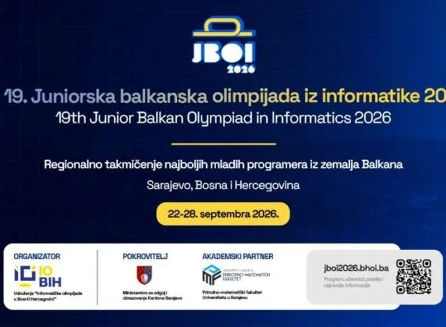Sarajevo domaćin mladim informatičarima iz 13 država: Počinje JBOI 2026