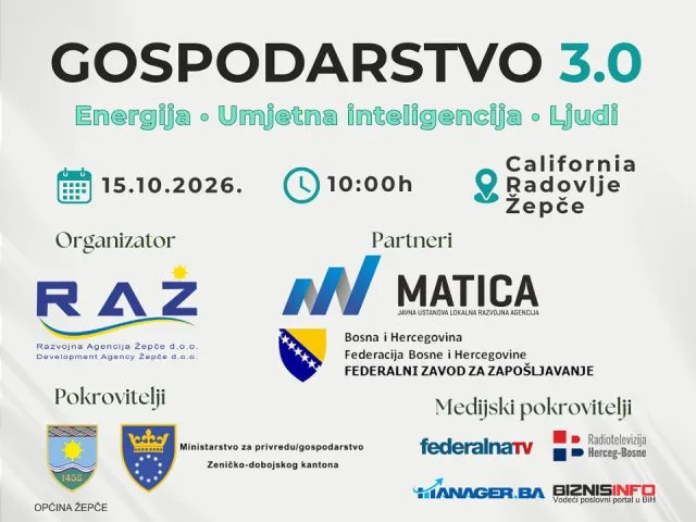 Gospodarski forum Žepče 2026: AI, energija i tržište rada