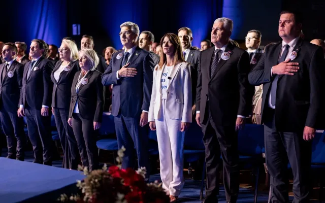 Plenković na skupu HDZ-a u Mostaru: Ne bacajte glasove onima koji su tu samo da Hrvati ne dobiju legitimnog člana Predsjedništva